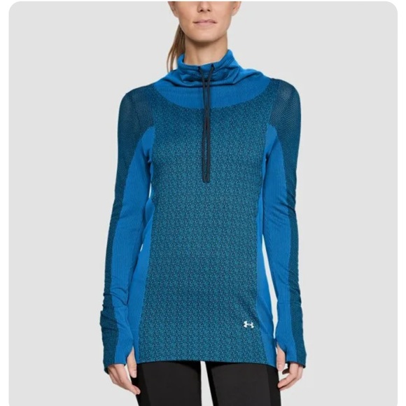 Under Armour Women's TOP Vanish Seamless Layer Long Sleeve UA 1318049 436 - Picture 4 of 6